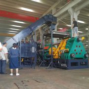 伺服全自动1200吨卧式挤压机/压块机-山东百兴智